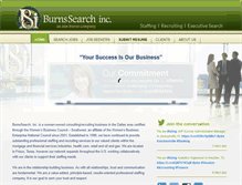Tablet Screenshot of burnssearch.com